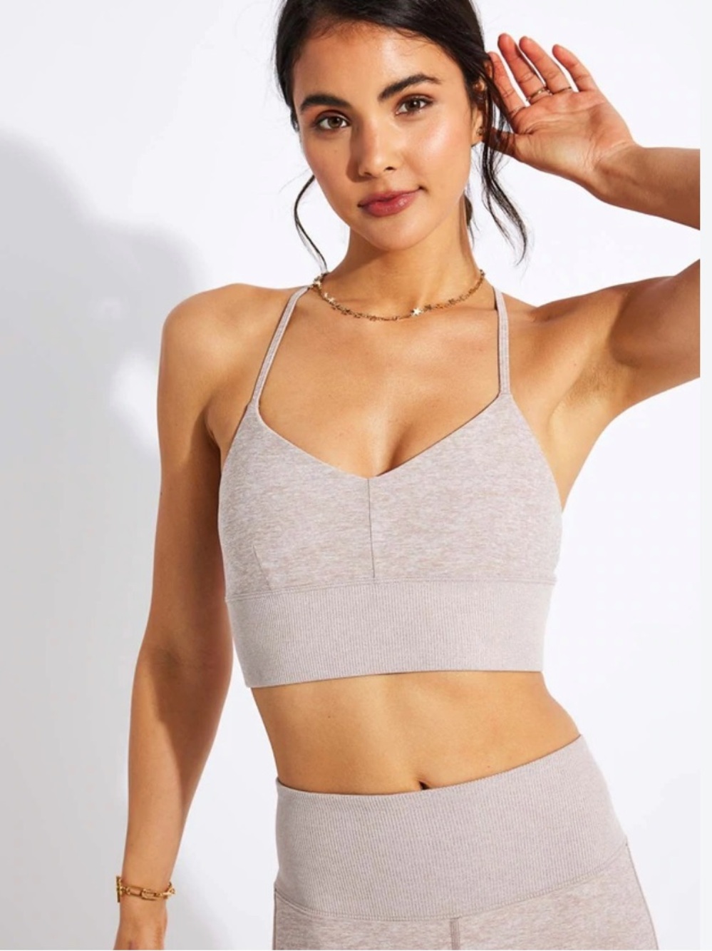 ALO Yoga Alosoft Lavish Bra Strappy Bralette Size M